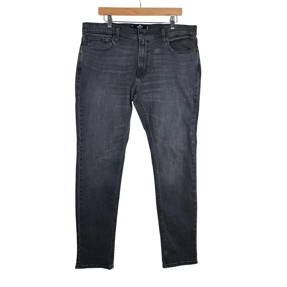 Hollister Men's Skinny Jeans size 36X32 Black